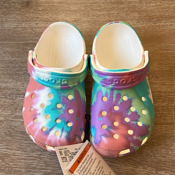 Crocs Kids' Classic Graphic Clog Tie Dye Clog Toddler - Picture 2 of 5